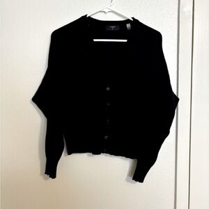 Tahari black crop sweater